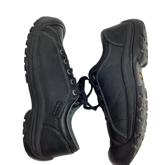 Keen Briggs ll Nubuck Leather Womens 8.5 Black Leather Loafers Sneakers - Picture 5 of 12